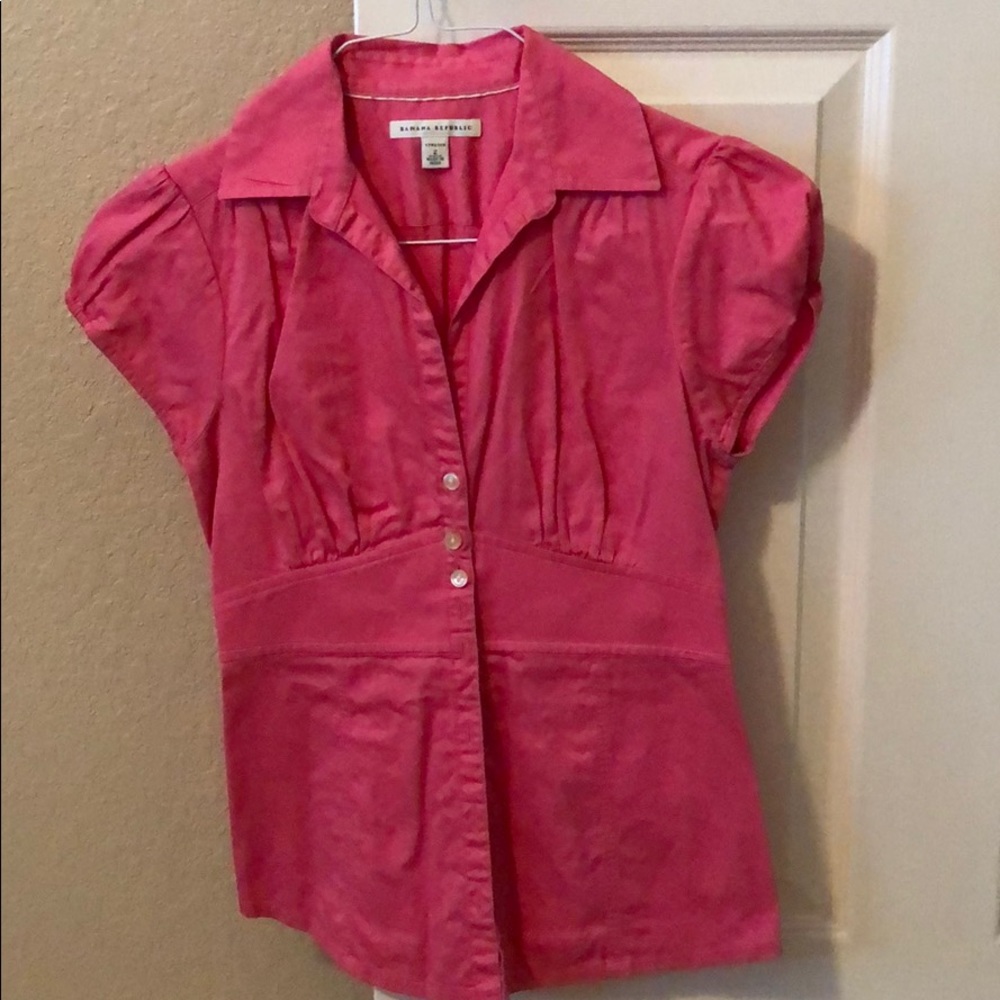 Banana Republic Capped Sleeve Blouse.